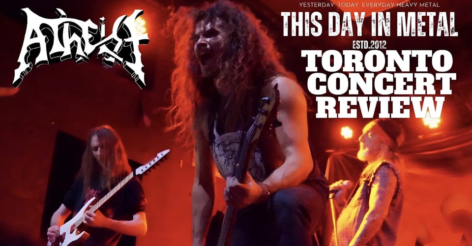 Unquestionable Legacy: Atheist Shreds Toronto at Lees Palace